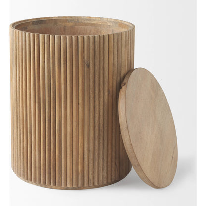 Terra Side Table by Mercana. Made from solid wood in a traditional style.