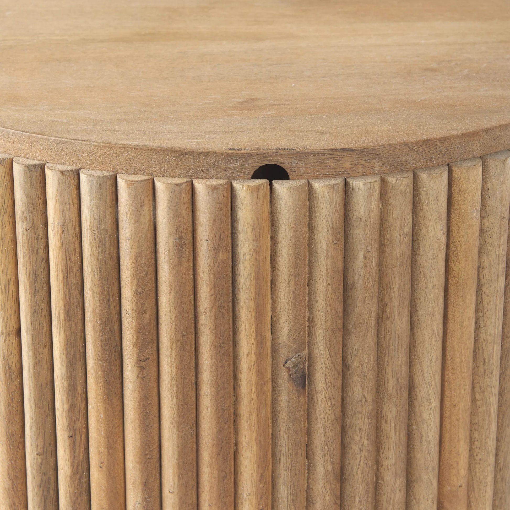 Terra Side Table by Mercana. Made from solid wood in a traditional style.