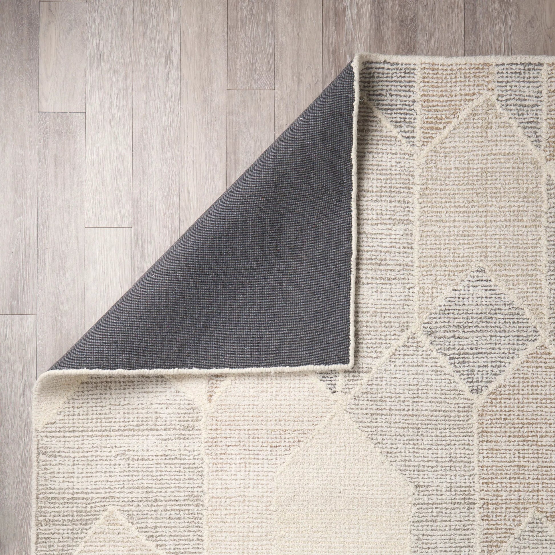 Kolt Neutral Geometric Patterned Area Rug by Mercana in gray, white. Made from unique in a unique style.