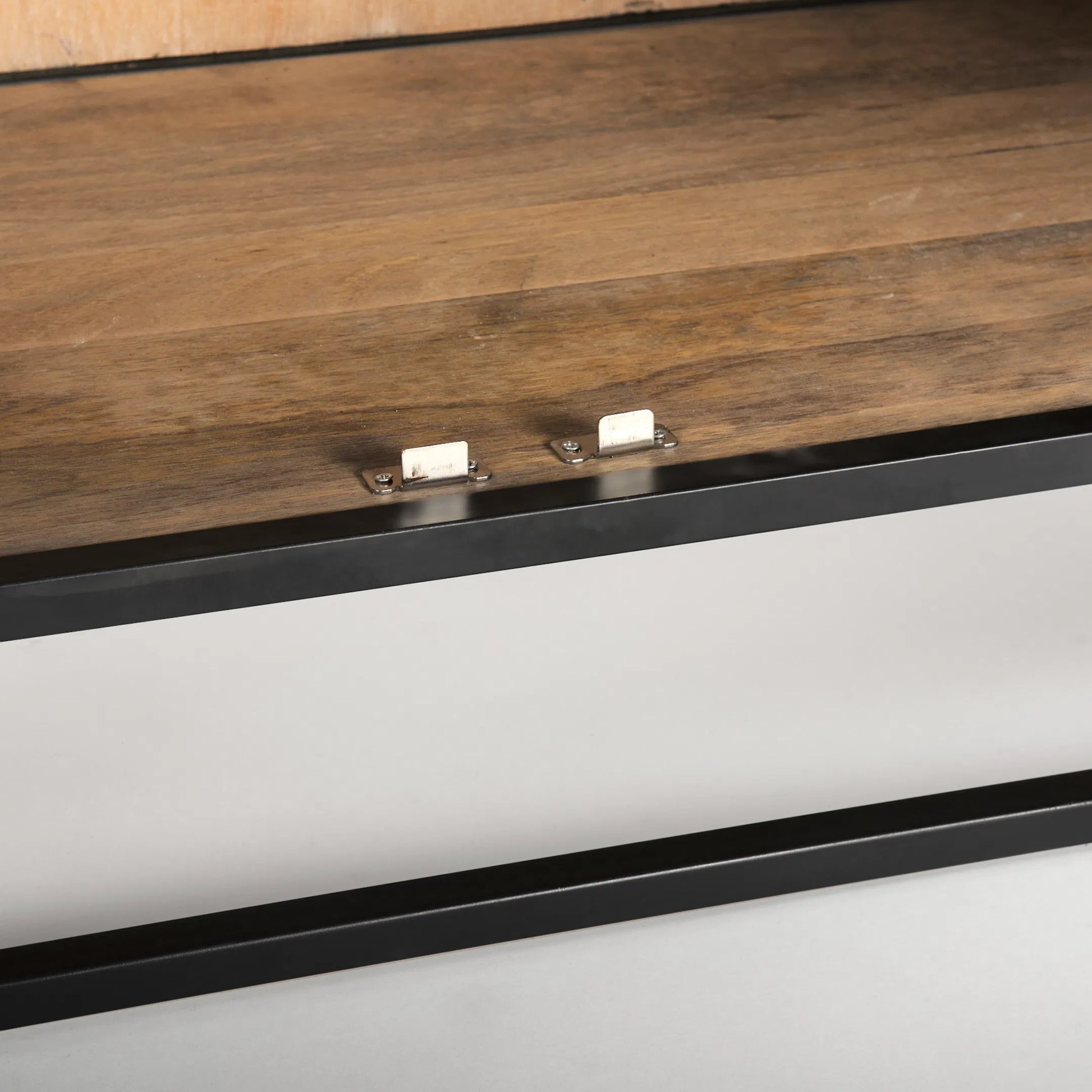 Sloan Large Curio Cabinet by Mercana in black. Made from solid wood in a unique style.