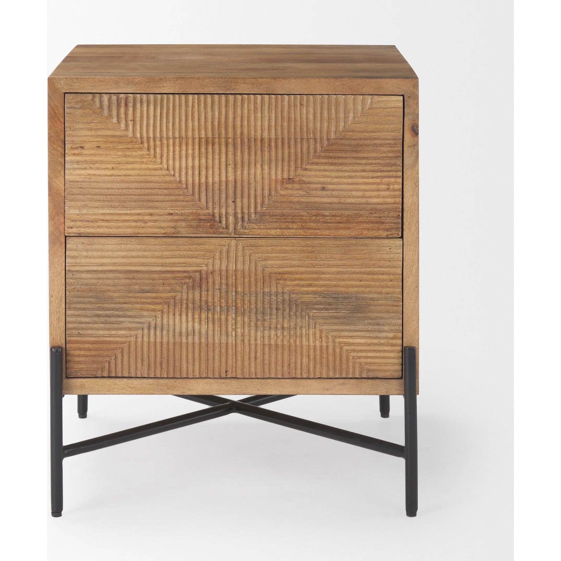 Cairo Side Table by Mercana in brown. Made from solid wood in a unique style.