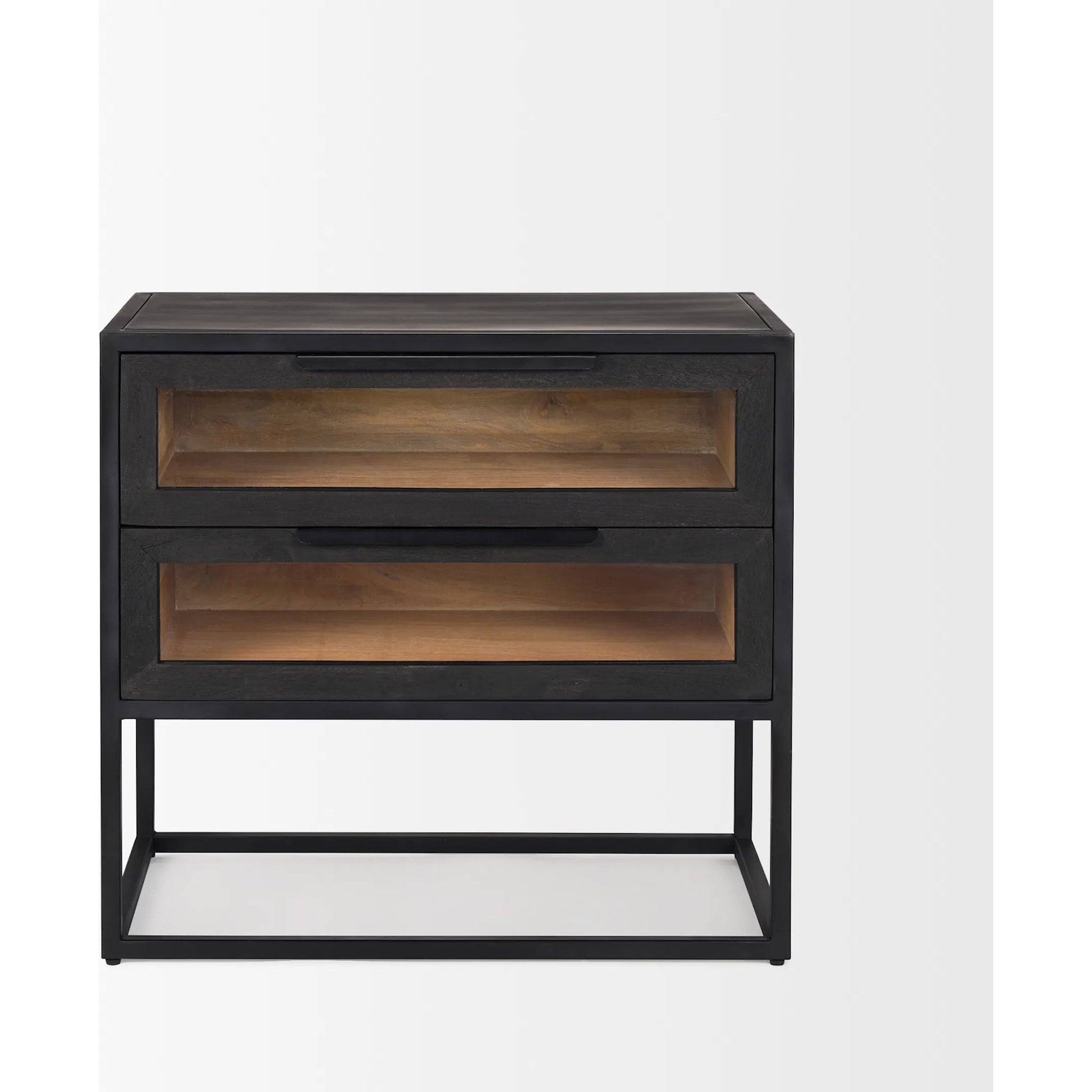 Sloan Side Table by Mercana in black. Made from metal in a unique style.