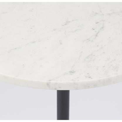 Maxwell Side Table by Mercana in white. Made from stone in a unique style.
