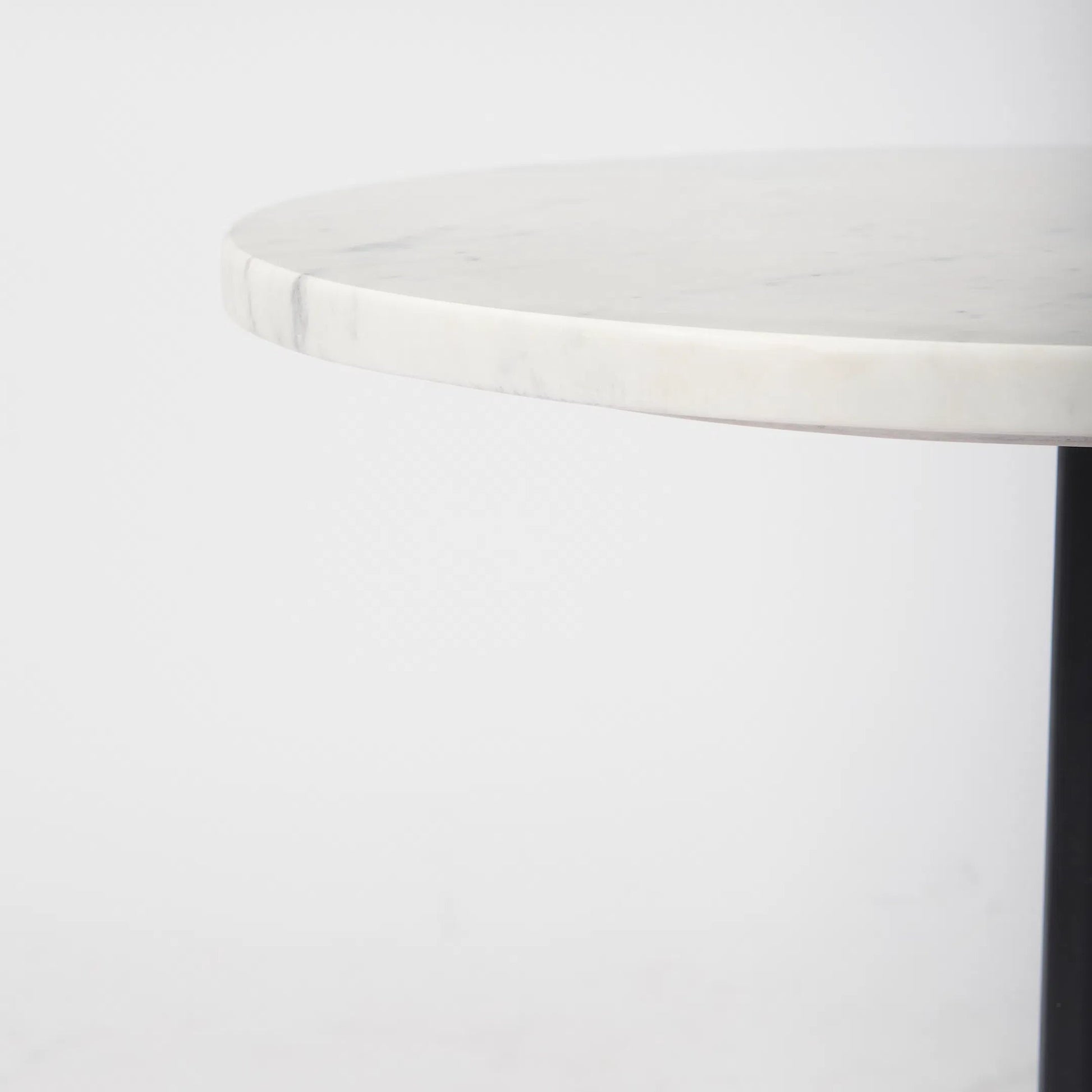 Maxwell Side Table by Mercana in white. Made from stone in a unique style.