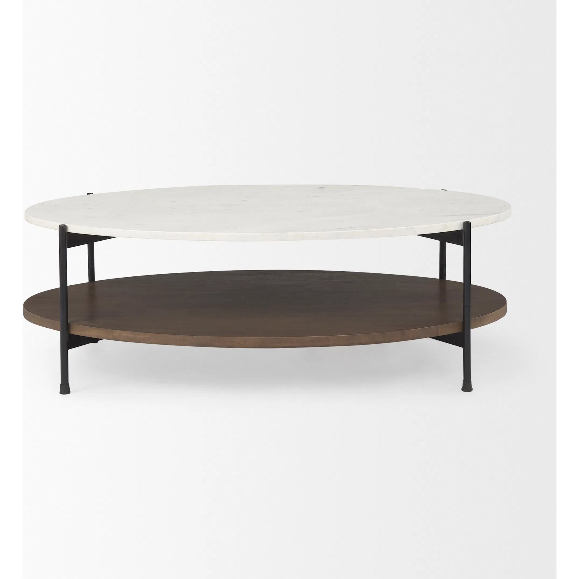 Larkin Round Coffee Table by Mercana. Made from unique in a transitional style.