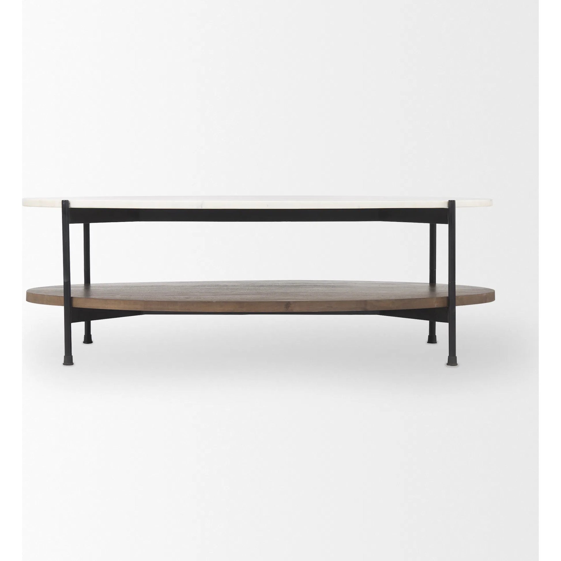 Larkin Oval Coffee Table by Mercana. Made from solid wood in a transitional style.