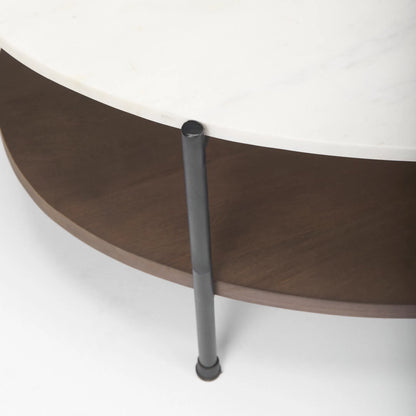 Larkin Round Coffee Table by Mercana. Made from unique in a transitional style.