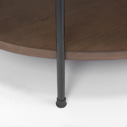 Larkin Oval Coffee Table by Mercana. Made from solid wood in a transitional style.