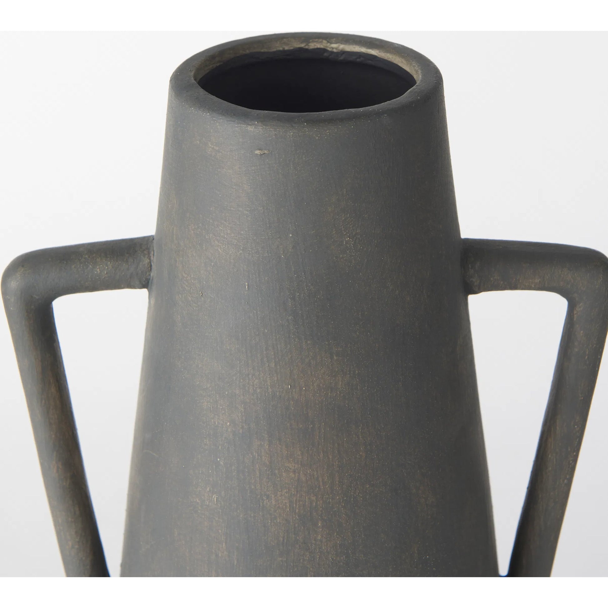 Kilian Vase by Mercana in brown, gray. Made from ceramic in a unique style.