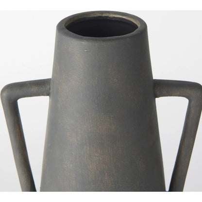 Kilian Vase by Mercana in brown, gray. Made from ceramic in a unique style.