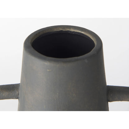 Kilian Vase by Mercana in brown, gray. Made from ceramic in a unique style.