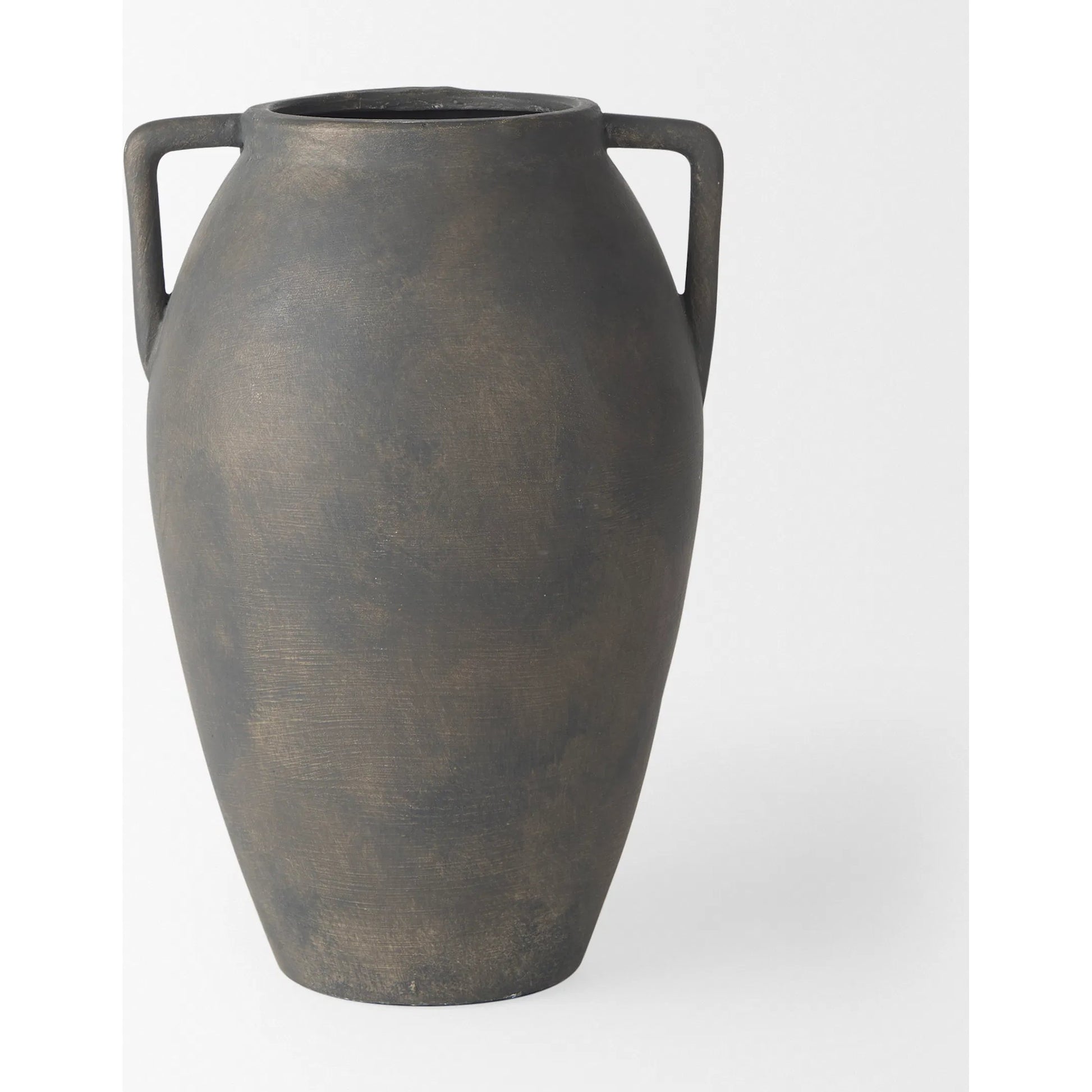 Kilian Vase by Mercana in brown, gray. Made from ceramic in a unique style.