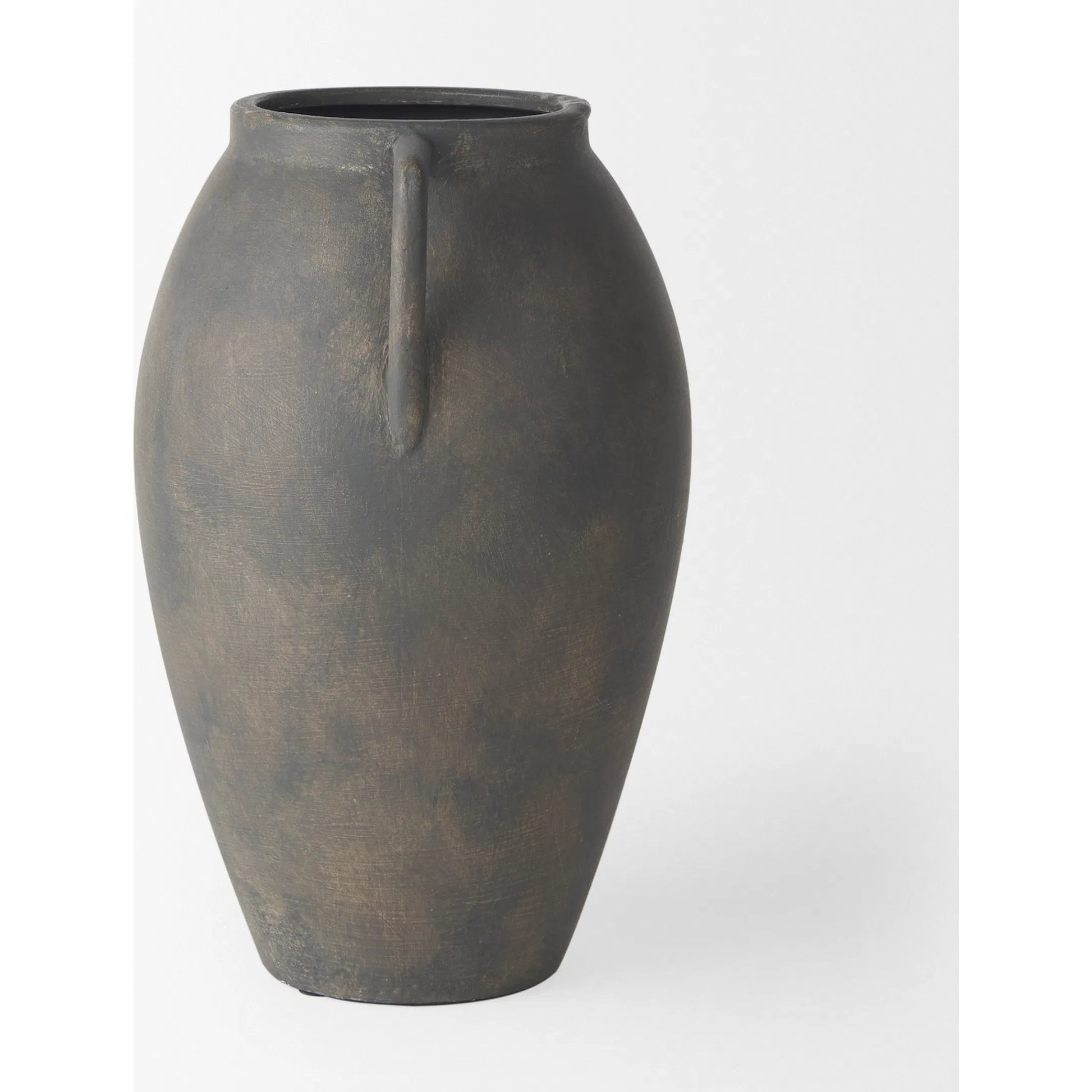 Kilian Vase by Mercana in brown, gray. Made from ceramic in a unique style.