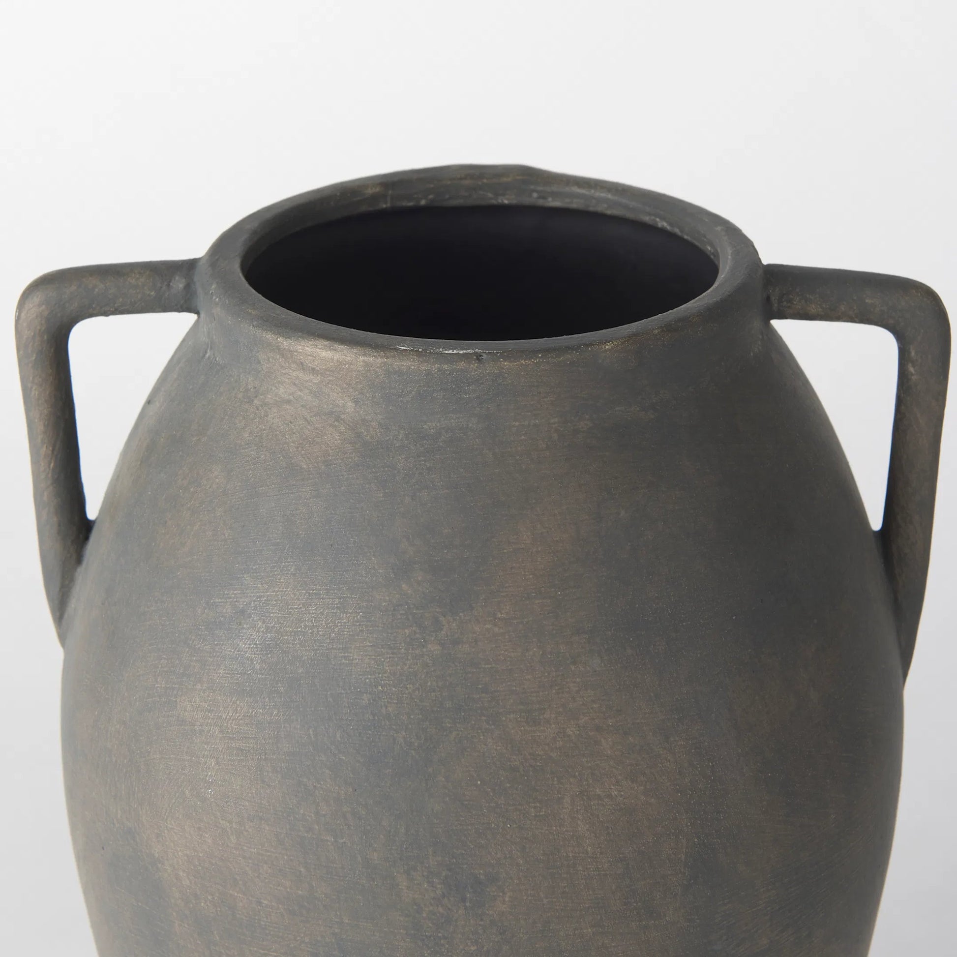 Kilian Vase by Mercana in brown, gray. Made from ceramic in a unique style.