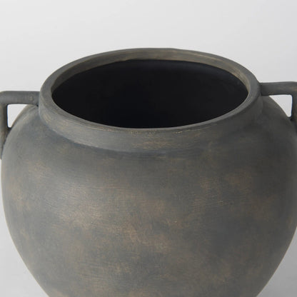 Kilian Vase by Mercana in brown, gray. Made from ceramic in a unique style.