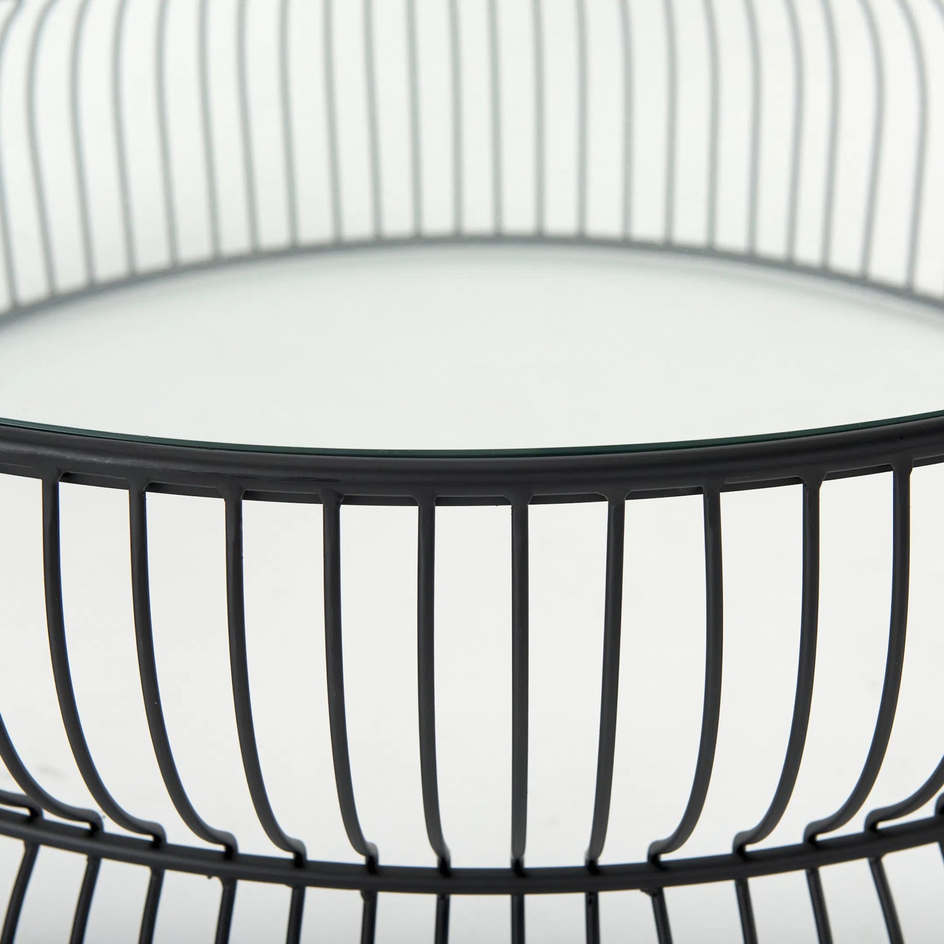 Shani Coffee Table by Mercana in black. Made from metal in a unique style.