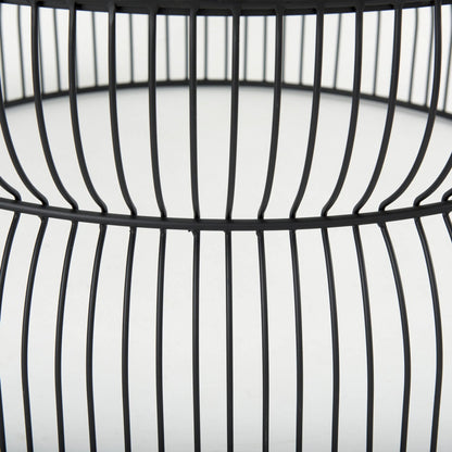 Shani Coffee Table by Mercana in black. Made from metal in a unique style.