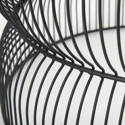 Shani Coffee Table by Mercana in black. Made from metal in a unique style.