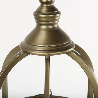 Gerson I Cage-Style Candle Holder Lantern by Mercana. Made from iron, brass in a modern style.