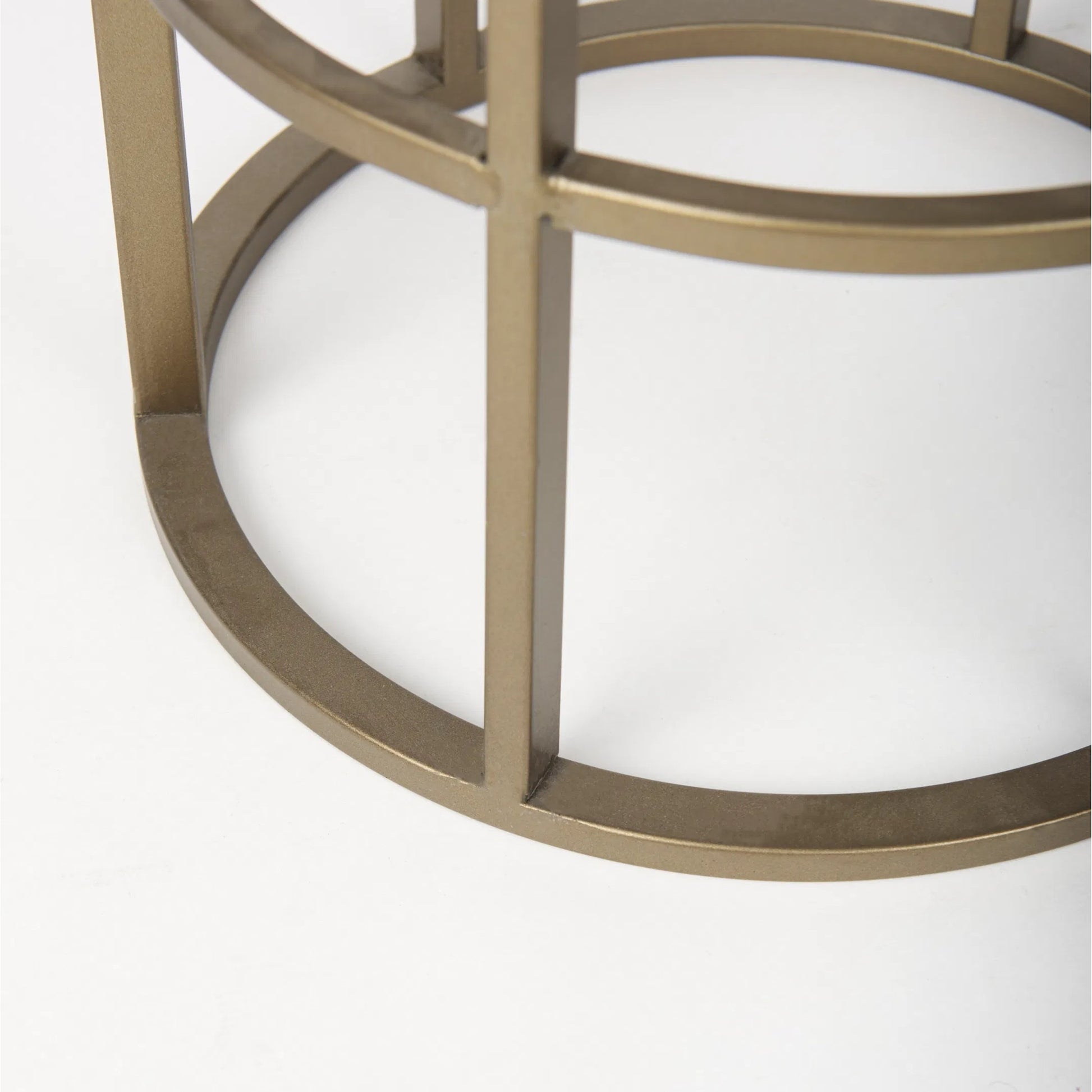 Gerson I Cage-Style Candle Holder Lantern by Mercana. Made from iron, brass in a modern style.