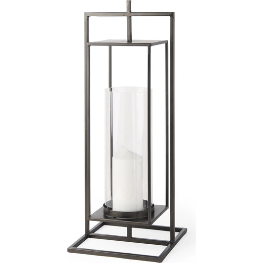 Albus I Rectangular Table Candle Holder by Mercana in natural. Made from unique in a rustic style.