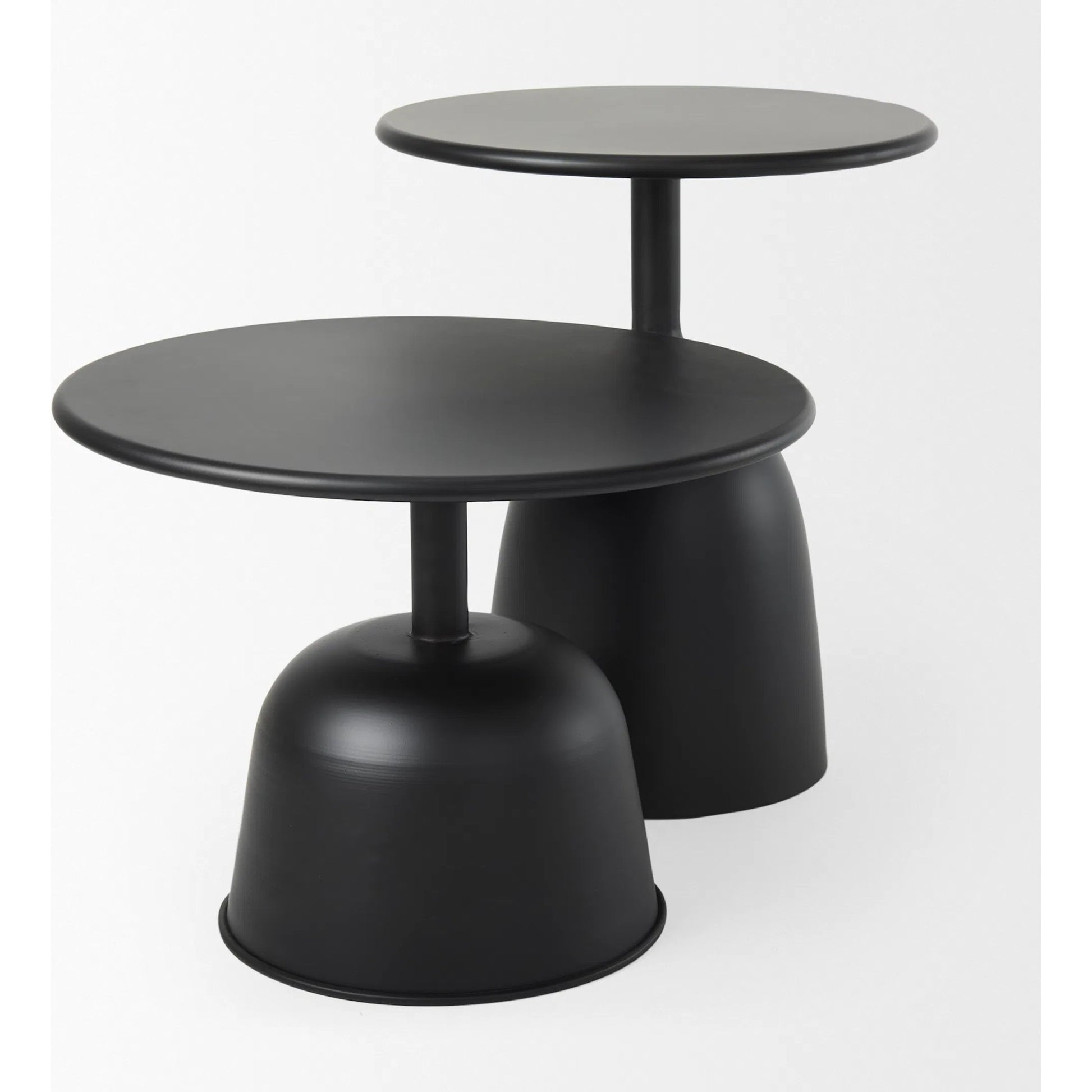 Talulla Accent Table by Mercana in black. Made from metal in a modern style.