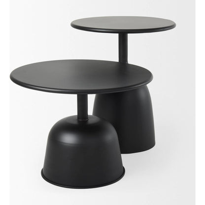 Talulla Accent Table by Mercana in black. Made from metal in a modern style.