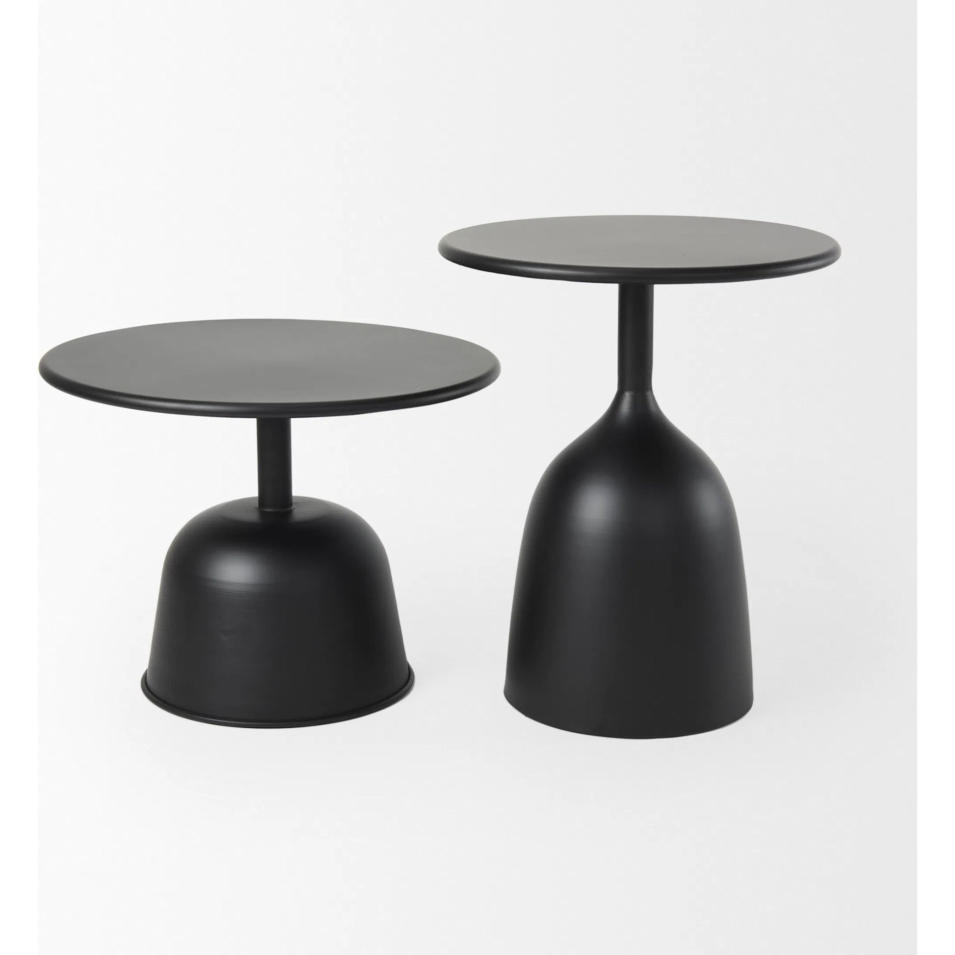Talulla Accent Table by Mercana in black. Made from metal in a modern style.