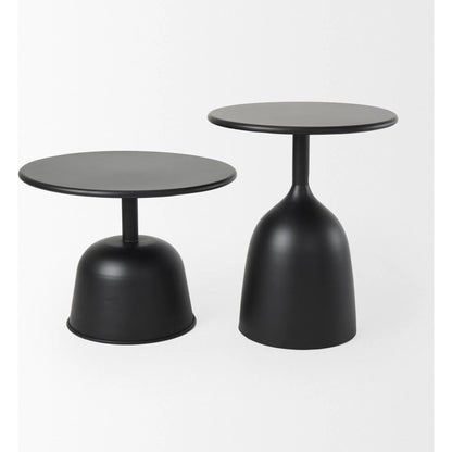 Talulla Accent Table by Mercana in black. Made from metal in a modern style.