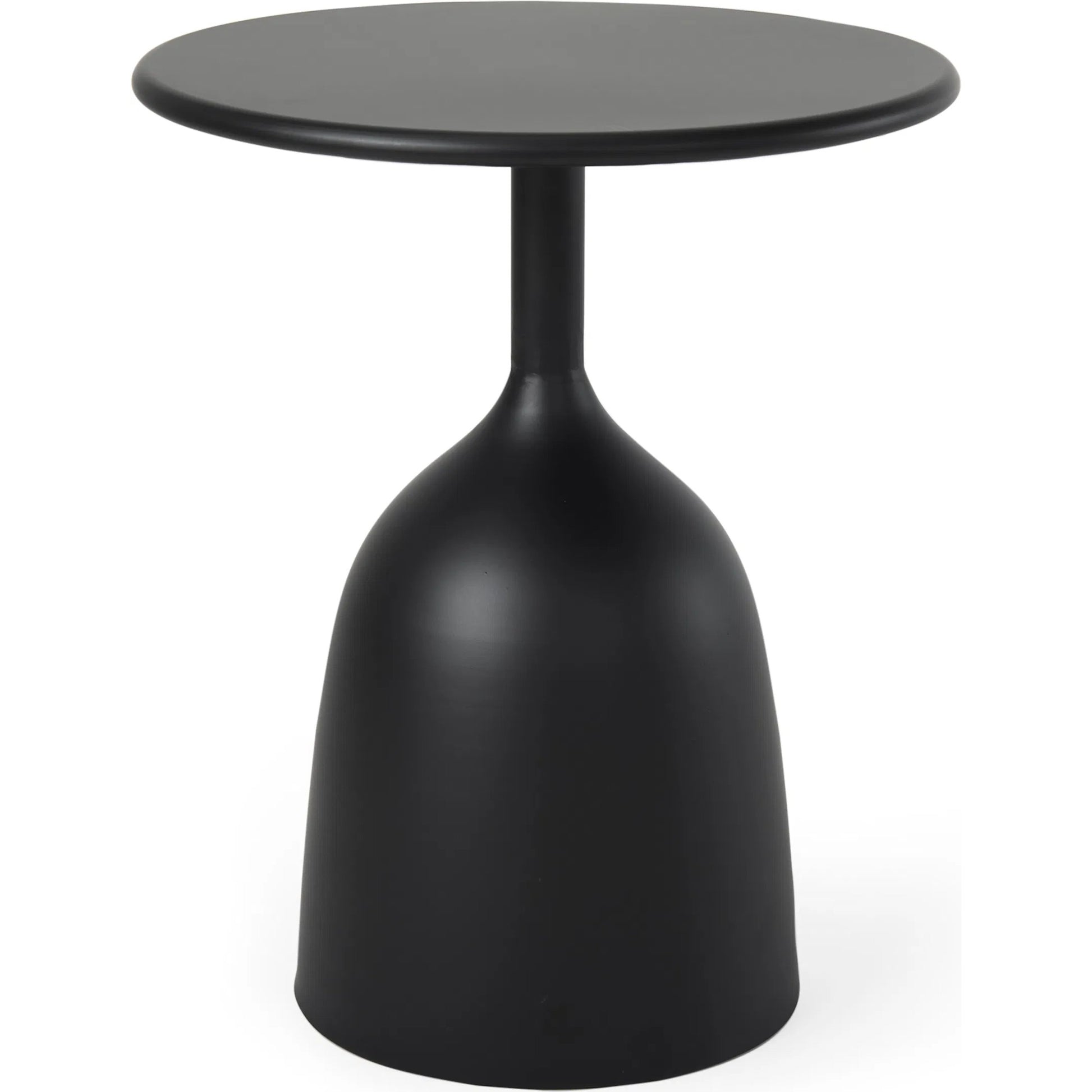 Talulla Accent Table by Mercana in black. Made from metal in a modern style.