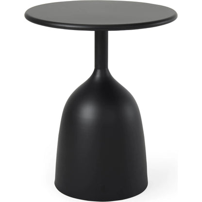 Talulla Accent Table by Mercana in black. Made from metal in a modern style.