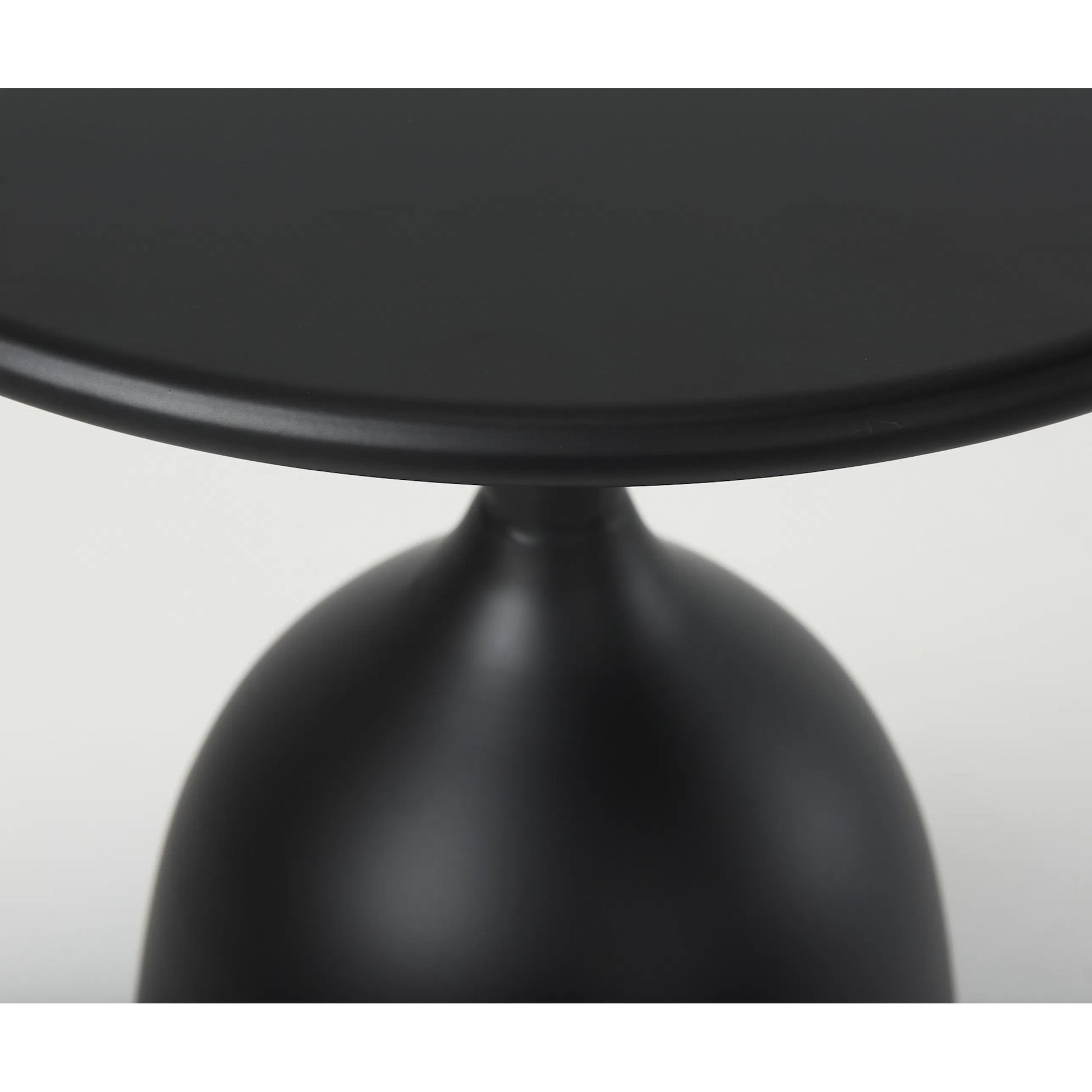 Talulla Accent Table by Mercana in black. Made from metal in a modern style.