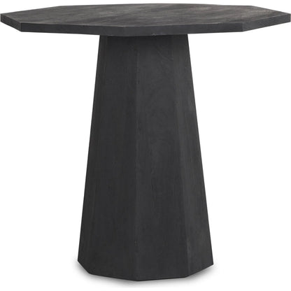 Maxine Foyer Table by Mercana in black. Made from solid wood in a modern style.