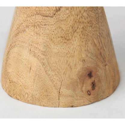 Ivan Wooden Head Sculpture by Mercana in brown. Made from solid wood in a cottage & farmhouse style.