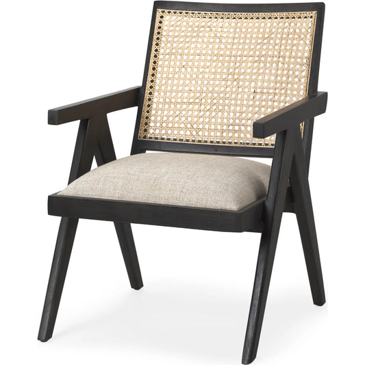 Donna Accent Chair by Mercana. Made from solid wood in a rustic style.