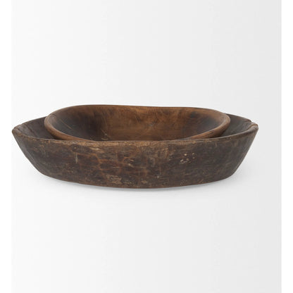 Nikita Reclaimed Wood Bowls by Mercana. Made from wood in a cottage & farmhouse style.