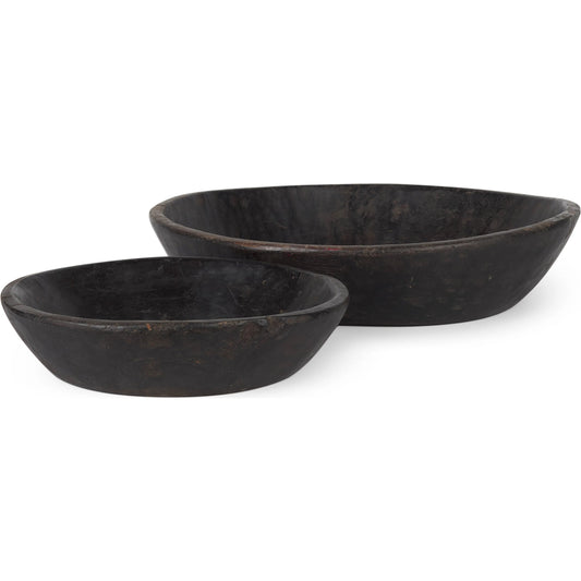 Nikita Reclaimed Wood Bowls (Set of 2) by Mercana. Made from wood in a unique style.