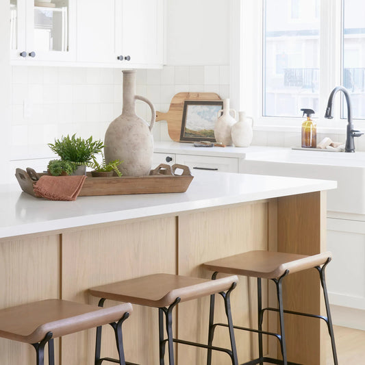 Zenni Vase by Mercana in beige. Made from ceramic in a unique style.
