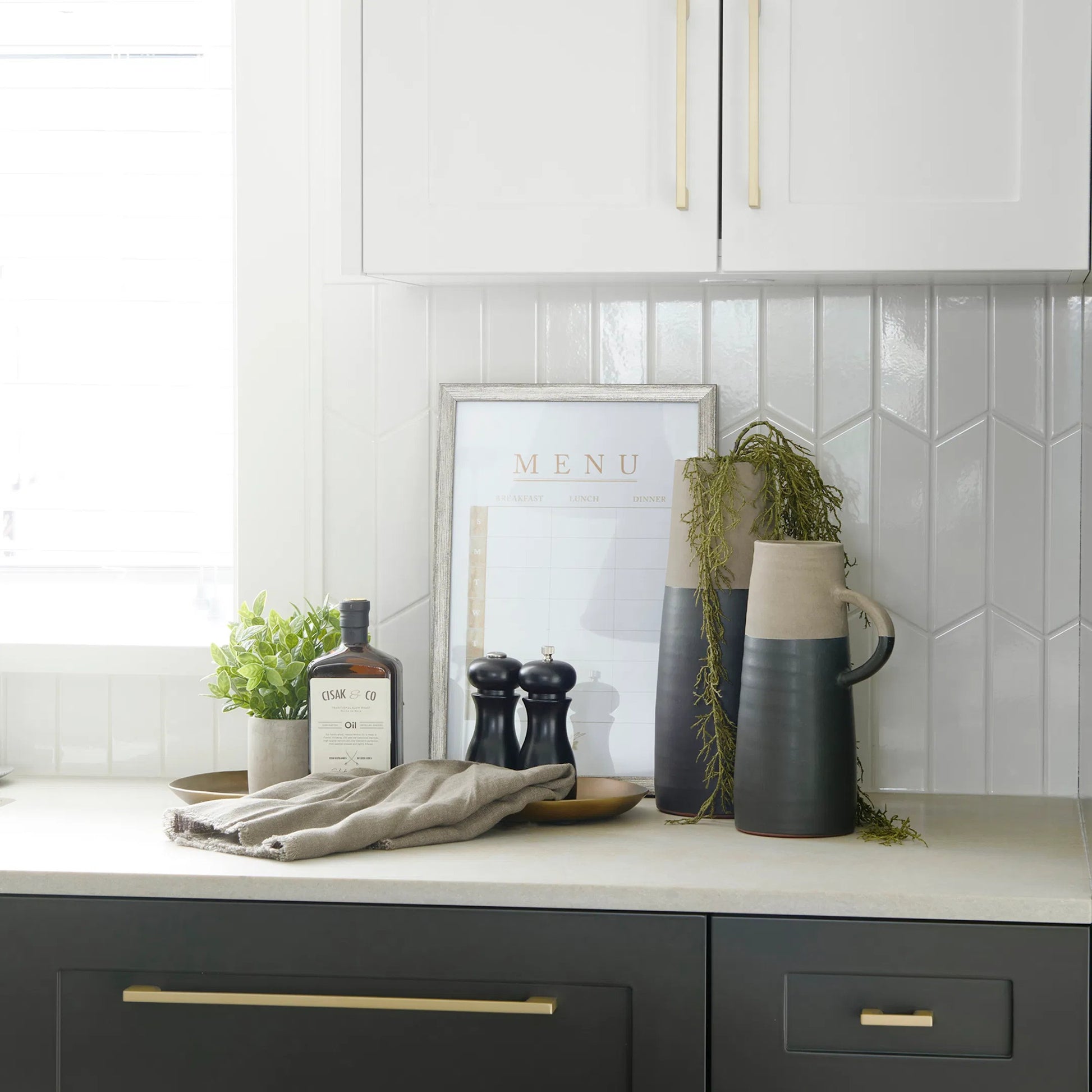 Payson Aluminum Candle Tray by Mercana in brown. Made from metal in a modern style.