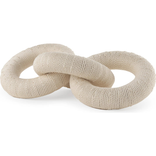 Alize Circular Wooden Rope Chain Link Decorative Object by Mercana. Made from unique in a unique style.