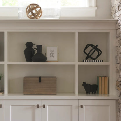 Taurus II Cast Aluminum Bull Decorative Object by Mercana in black. Made from unique in a eclectic & global style.