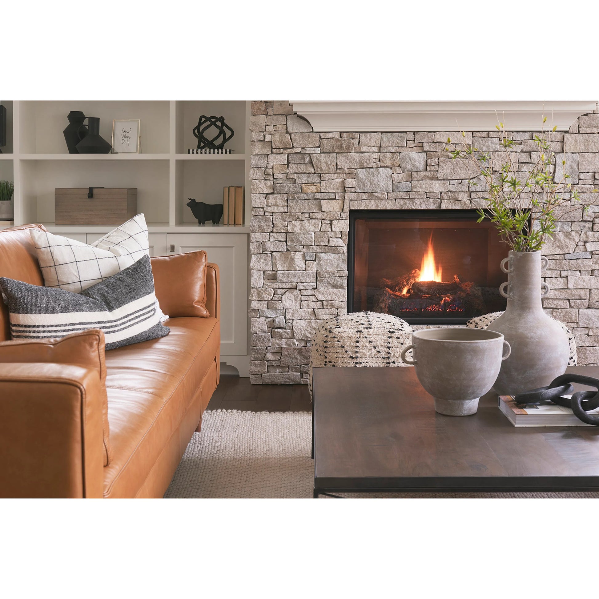 Sharon Stripes Lumbar Pillow Cover by Mercana in black. Made from fabric in a transitional style.