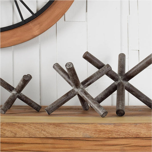 Astericks I Brown Decor Object by Mercana in natural. Made from unique in a modern style.