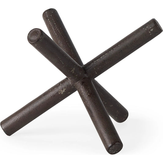 Astericks I Brown Decor Object by Mercana in natural. Made from unique in a modern style.