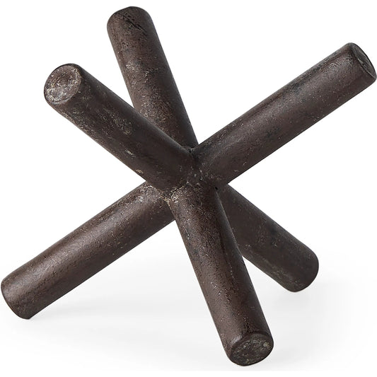 Astericks I Brown Decor Object by Mercana in natural. Made from unique in a modern style.