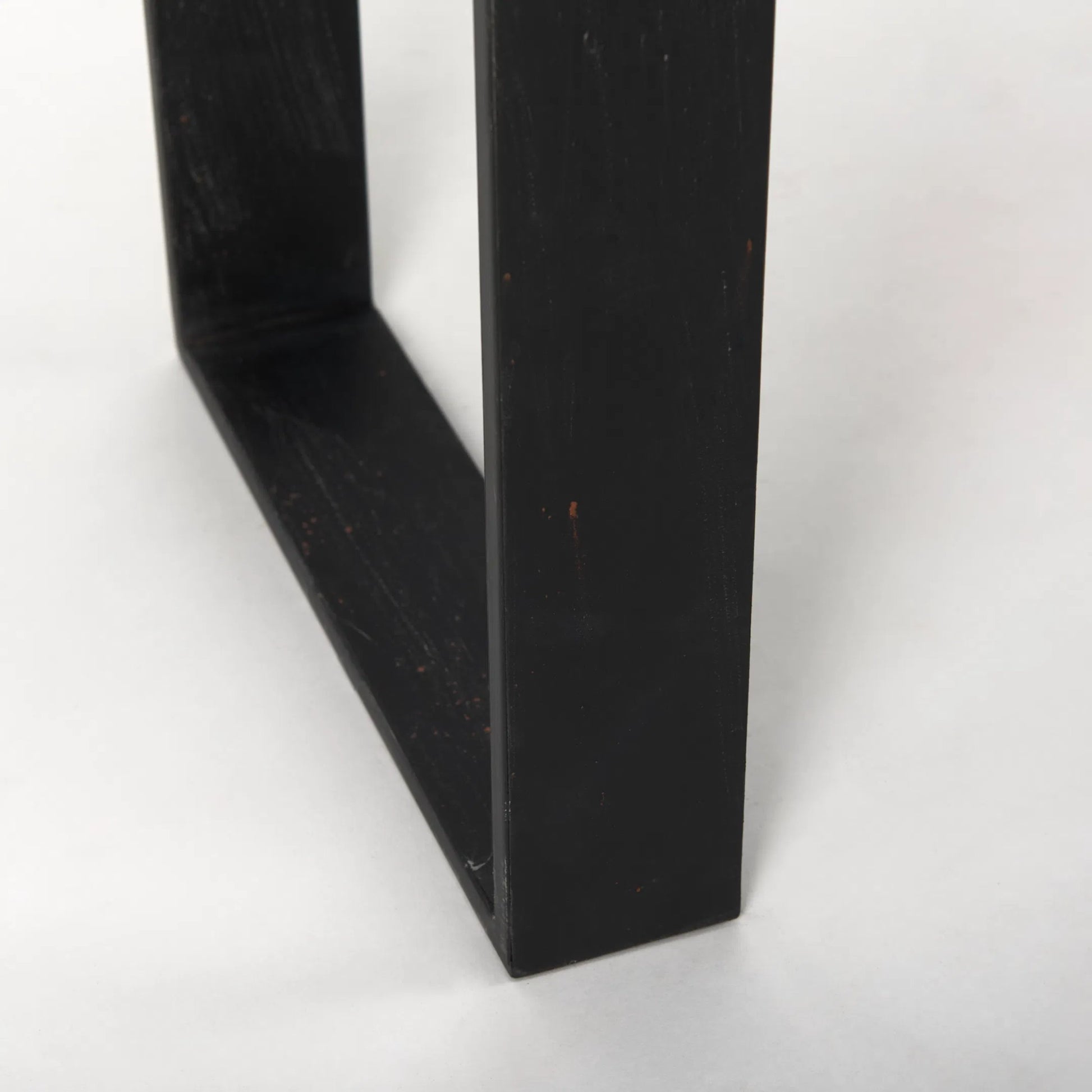 Carga Console Table by Mercana in black, natural. Made from unique in a modern style.