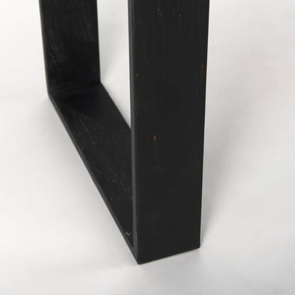 Carga Console Table by Mercana in black, natural. Made from unique in a modern style.