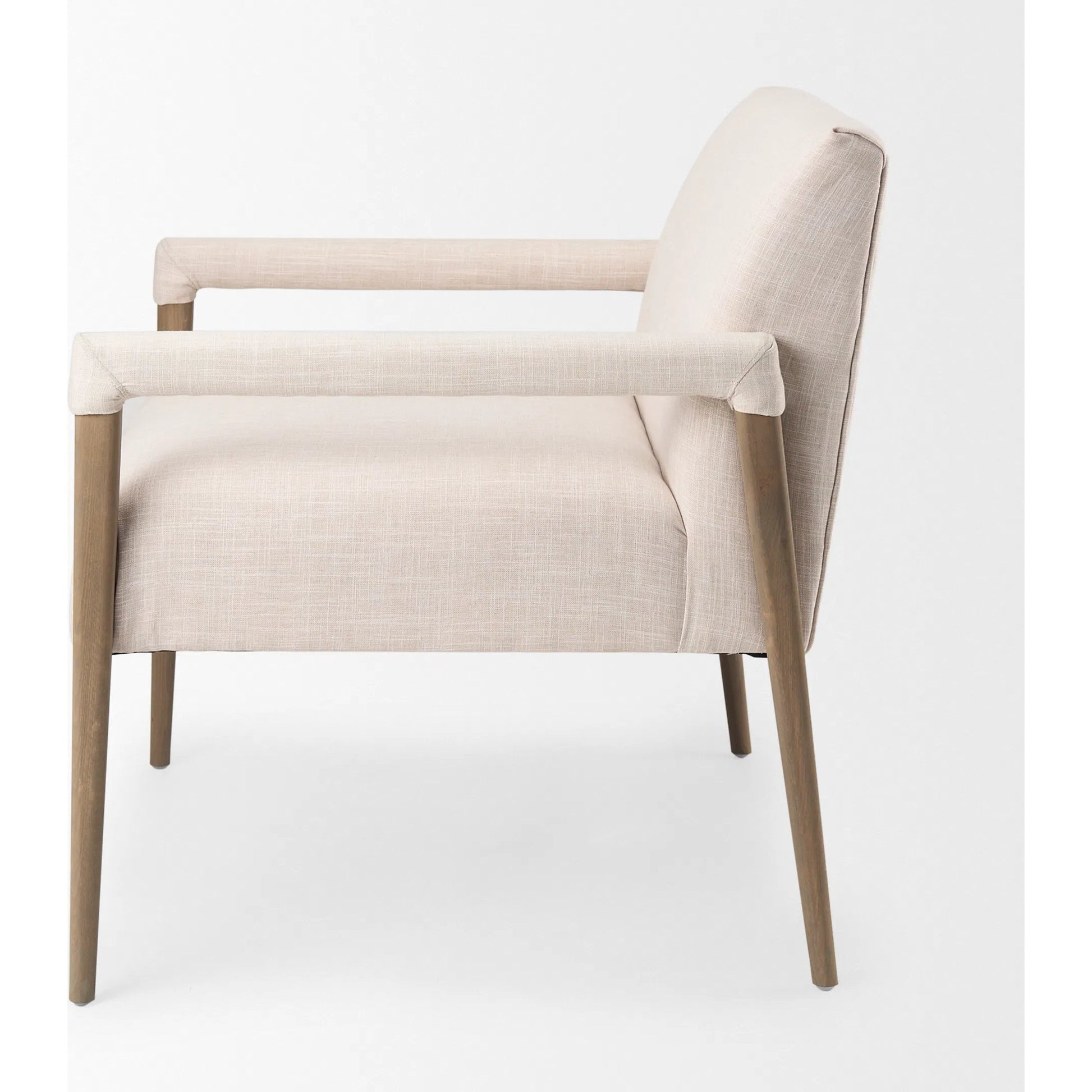 Palisades Accent Chair by Mercana in gray. Made from fabric in a unique style.