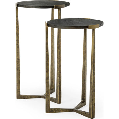 Atticus Nesting Accent Tables by Mercana. Made from metal in a modern style.
