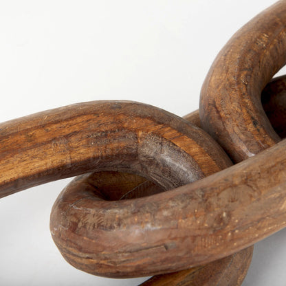 Tayla Wood Chain Link by Mercana. Made from solid wood in a modern style.